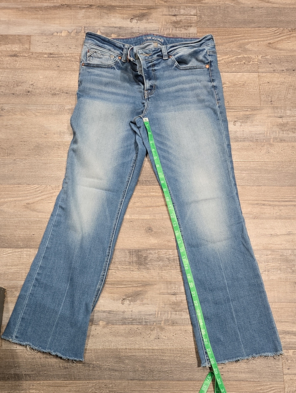 Maurices Light Blue Washed Flare Jeans